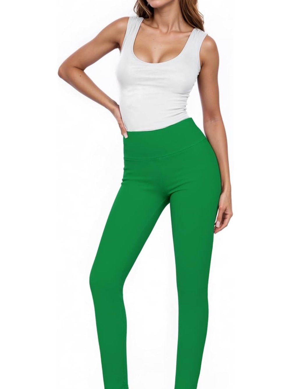Women’s High-Waist Green Leggings